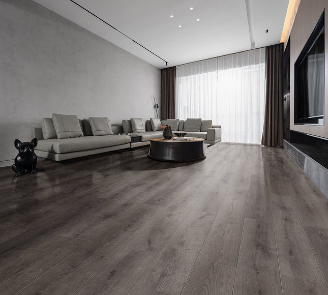 Midnight Grey Plank Laminate Flooring – Pukka Flooring