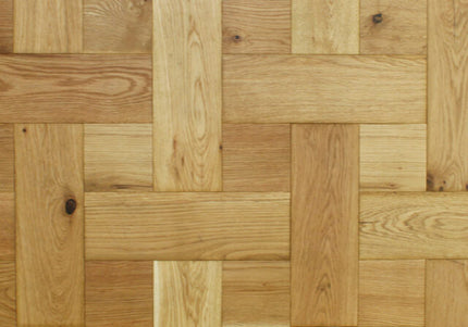 Natural Oak Square Weaves Parquet | Pukka Flooring