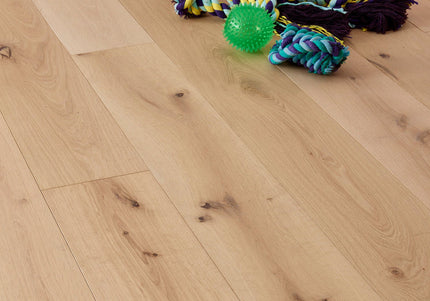 Raw Oak UV Lacquered Engineered Wood Flooring | Pukka Flooring
