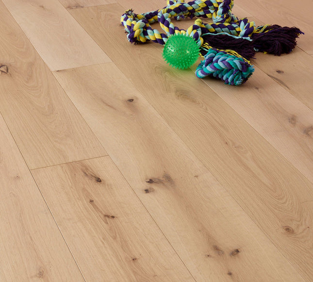 Raw Oak UV Lacquered Engineered Wood Flooring | Pukka Flooring