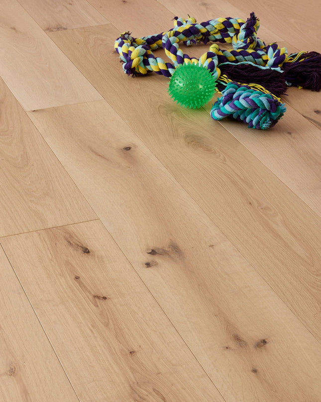 Raw Oak UV Lacquered Engineered Wood Flooring | Pukka Flooring
