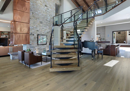 Engineered Oak Flooring – Silver Oak Brushed & Matt Lacquered Nature 14/2.5 x 130 x 1092mm (Välïnge 5G)