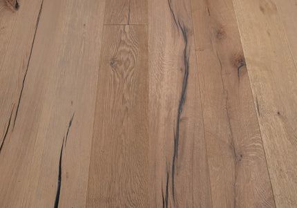 Distressed Brushed Antique Brown Engineered Wood Flooring | Pukka Flooring