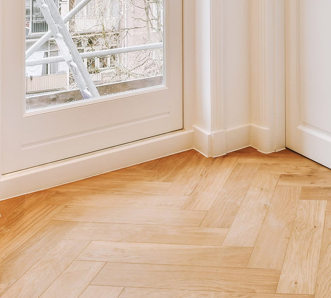 Pukka Flooring Engineered Oak Flooring – 14mm Engineered Oak Herringbone – Natural Oak Brushed & UV Oiled