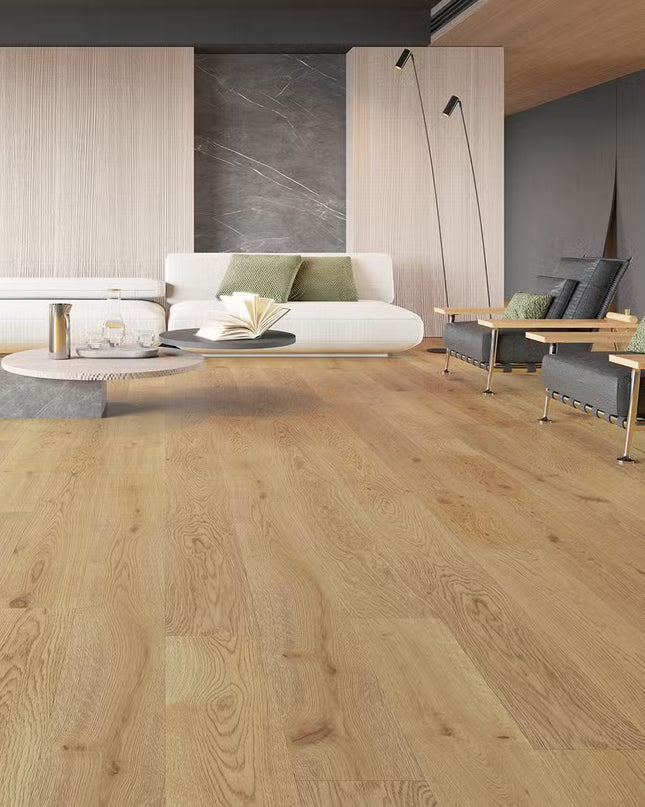 Pukka Flooring Engineered Oak Flooring – 20 x 191mm Engineered Oak – Natural Oak Brushed & UV Oiled