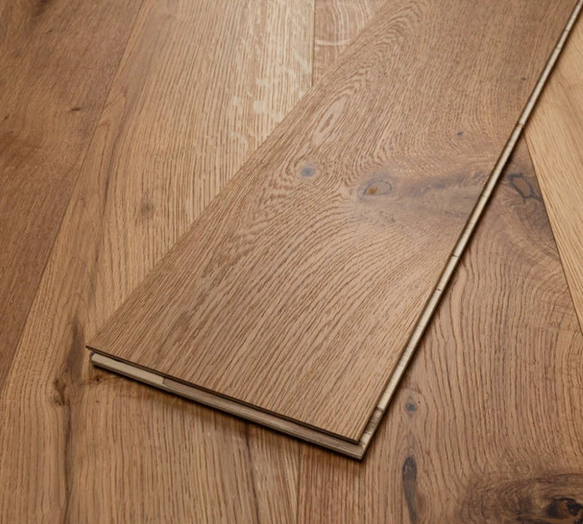 Natural Brushed Engineered Wood Flooring | Pukka Flooring
