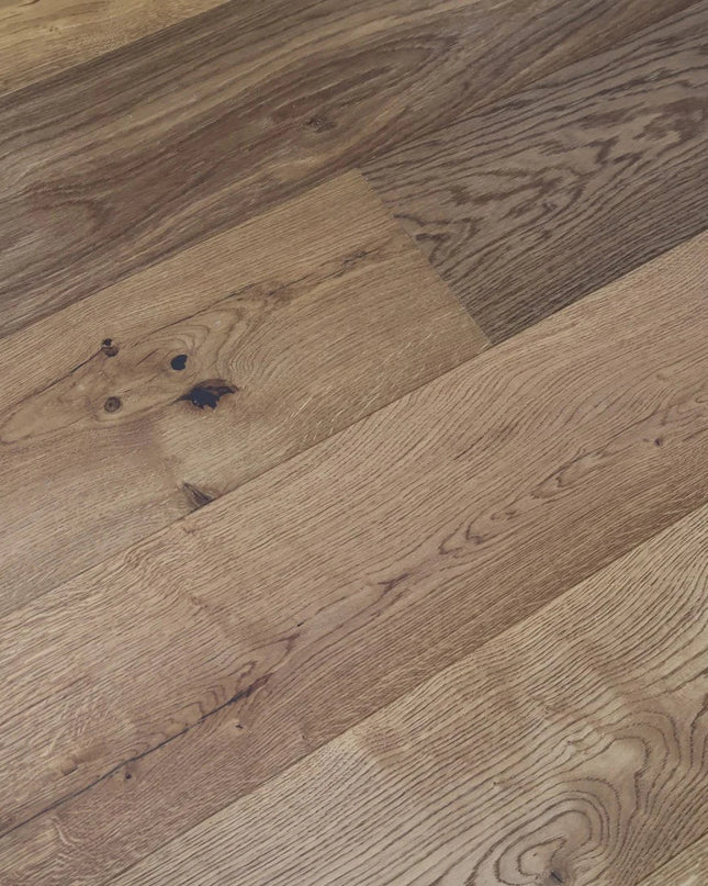 Smoked Brushed Oiled Engineered Oak Flooring | Pukka Flooring