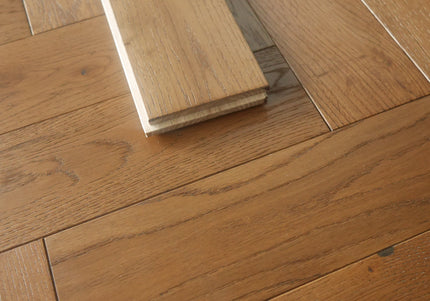 Golden Smoke Solid Oak Herringbone Flooring | Pukka Flooring