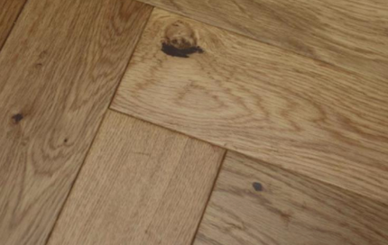 Natural Lacquered Engineered Herringbone Flooring - Elegant Hardwood Flooring by Pukka Flooring