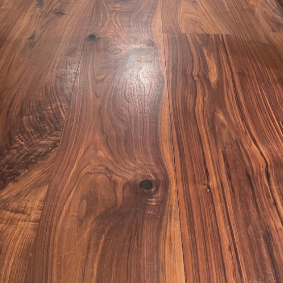 Smoked Unfinished Walnut Plank Engineered Flooring | Pukka Flooring