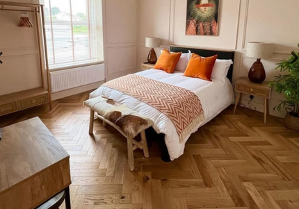 Premium Walnut Basket Weave UV