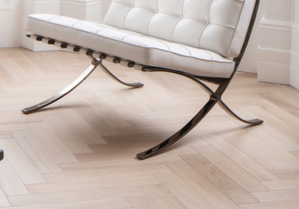 Pukka Flooring Engineered Oak Flooring – 20 x 120mm Engineered Herringbone – Natural Oak Brushed & UV Oiled