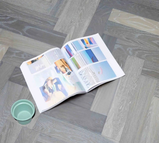Smoked Grey Herringbone Oak Engineered Wood Flooring | Pukka Flooring