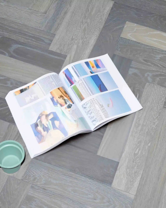 Smoked Grey Herringbone Oak Engineered Wood Flooring | Pukka Flooring