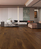 Pukka Flooring Engineered Oak Flooring – 12 x 190mm Click Engineered Oak – Cognac Oak Brushed & Matt Lacquered