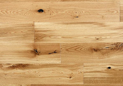 Pukka Flooring Oak Engineered Wood – Russet Oak Brushed & Matt Lacquered 14 x 180mm Long European Engineered Oak 4V Bevel