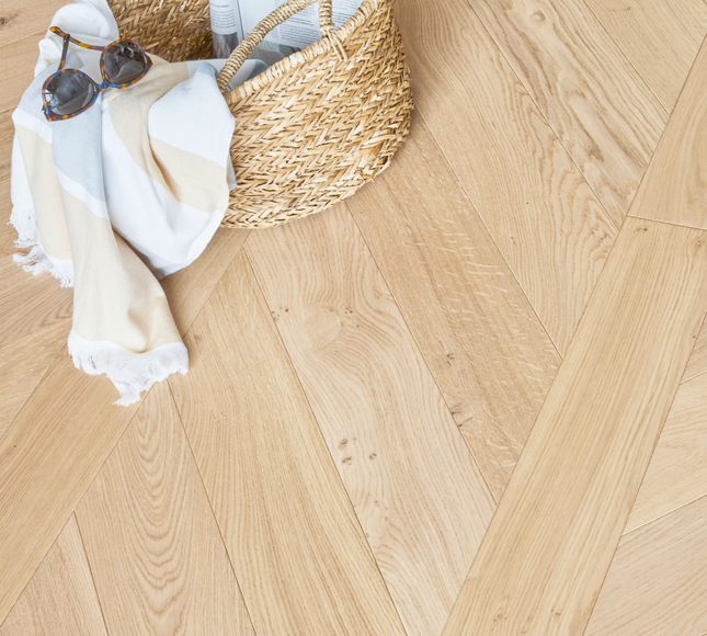 Invisible Lac Chevron Engineered Wood Flooring | Pukka Flooring