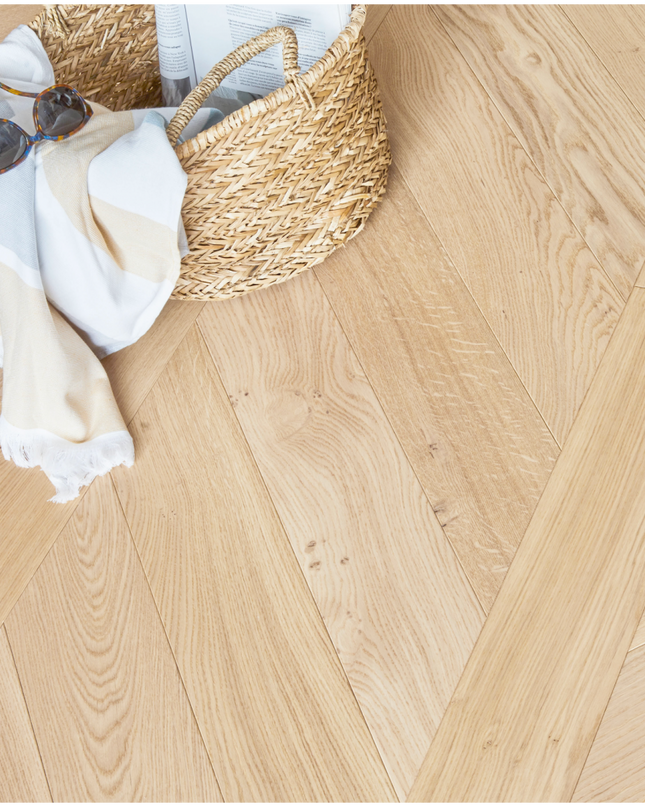 Invisible Lac Chevron Engineered Wood Flooring | Pukka Flooring