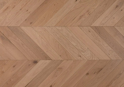 Natural Unfinished Chevron Engineered Wood Flooring 14/3 90 510 T&G ABCD Grade