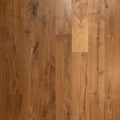 Unfinished Walnut Oversized Plank Engineered Flooring | Pukka Flooring