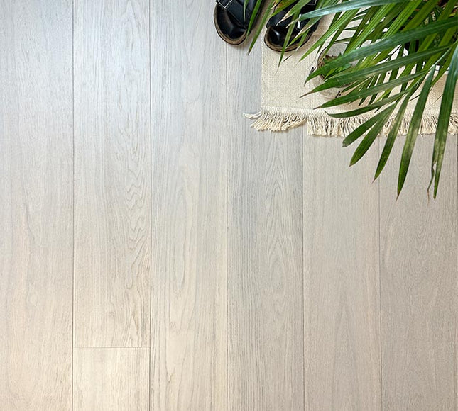 Brushed White Oak Engineered Wood Flooring | Pukka Flooring