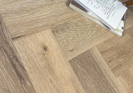 White Washed UV Oiled Parquet Flooring | Pukka Flooring