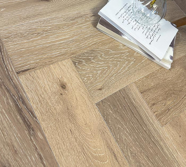 White Washed UV Oiled Parquet Flooring | Pukka Flooring