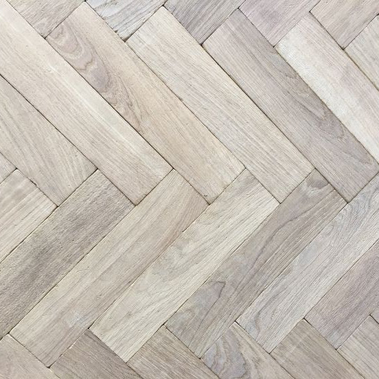 White Washed Herringbone 15mm x 120mm x 600mm | Pukka Flooring