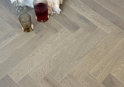  Scarborough Grey UV Oiled Parquet Flooring | Pukka Flooring