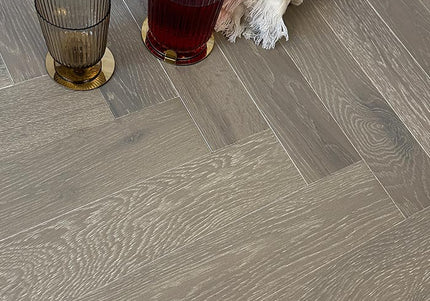  Scarborough Grey UV Oiled Parquet Flooring | Pukka Flooring