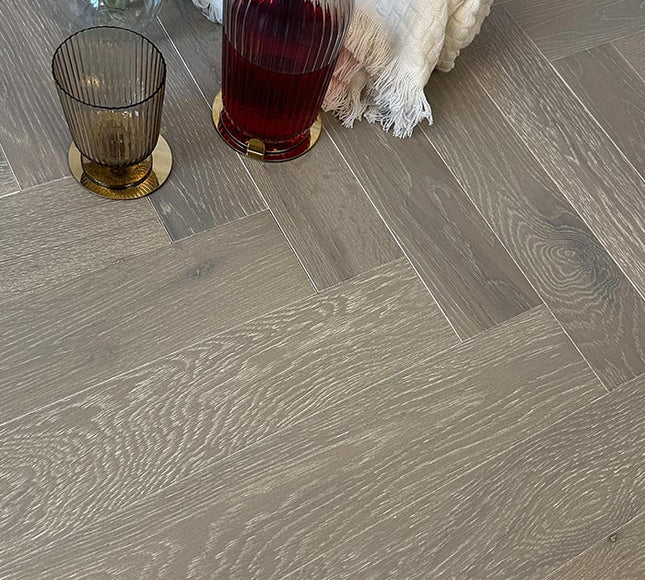  Scarborough Grey UV Oiled Parquet Flooring | Pukka Flooring