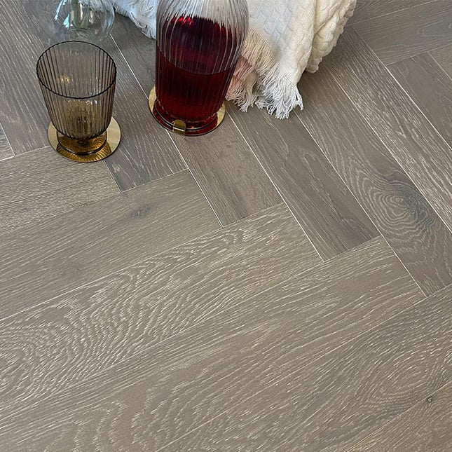  Scarborough Grey UV Oiled Parquet Flooring | Pukka Flooring