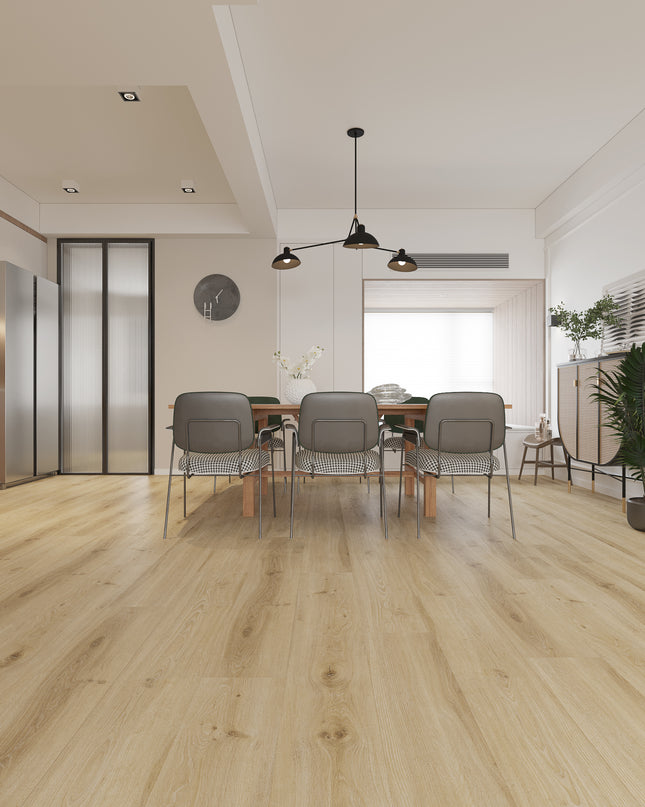 Morning Frost Oak SPC Click LVT Flooring (6.5mm/0.5mmx228x1524 (1mm IXPE), 5Gi click)