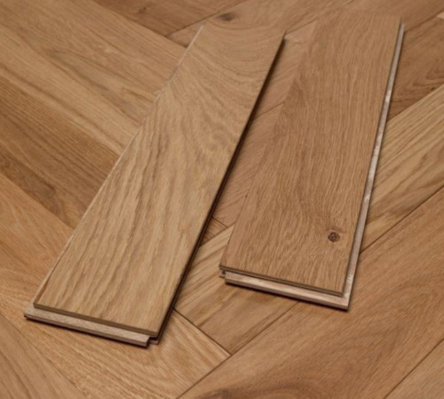 Brushed UV Oiled Herringbone Oak Engineered Wood Flooring | Pukka Flooring