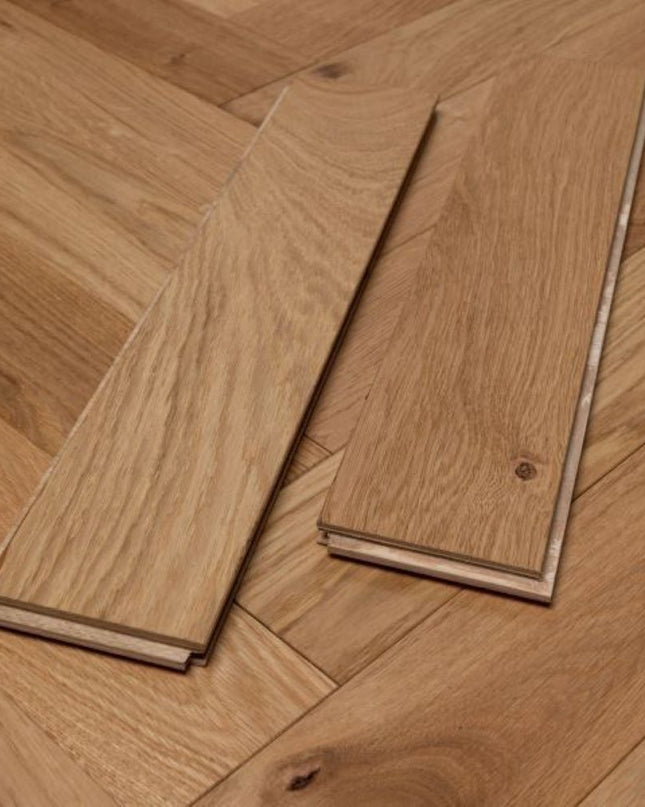 Brushed UV Oiled Herringbone Oak Engineered Wood Flooring | Pukka Flooring