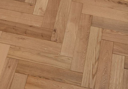 Brushed UV Oiled Herringbone Oak Engineered Wood Flooring | Pukka Flooring