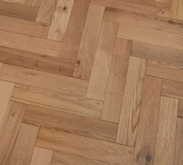 Brushed UV Oiled Herringbone Oak Engineered Wood Flooring | Pukka Flooring
