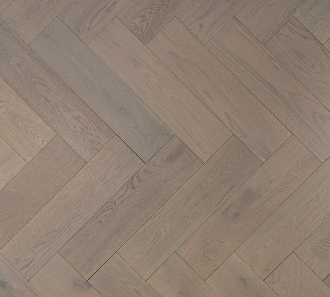 Herringbone Engineered Wood Flooring – Oak, Grey Brushed UV  Oiled – DIY Box Flooring | Pukka Flooring 
