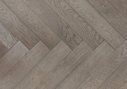 Gunmetal Grey Oak Herringbone Flooring | Pukka Flooring