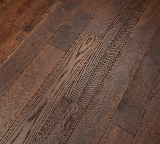 Smoky Brushed Lac Whisky Oak Engineered Oak Flooring | Pukka Flooring