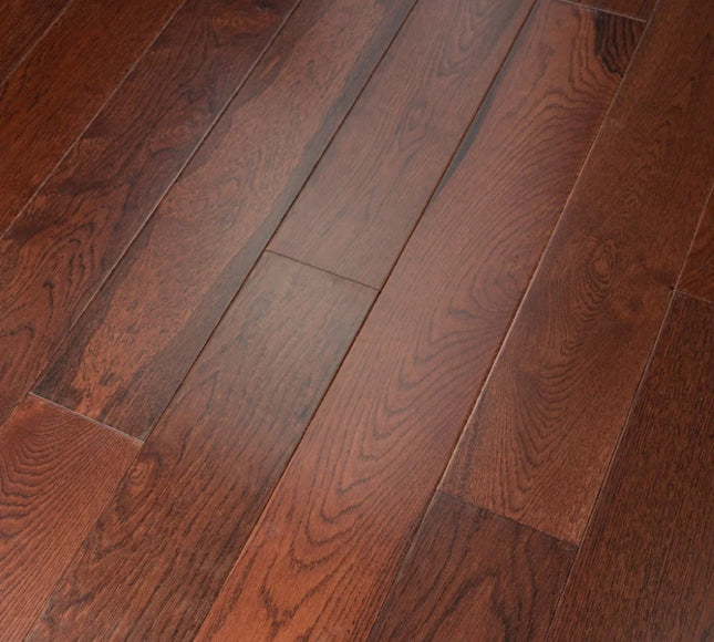 Walnut Color Lacquered Engineered Oak Flooring | Pukka Flooring