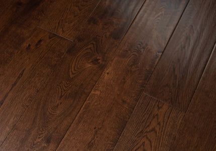 Coffee Handscraped Engineered Wood Flooring | Pukka Flooring