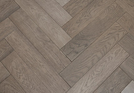 Gunmetal Grey Oak Herringbone Flooring | Pukka Flooring