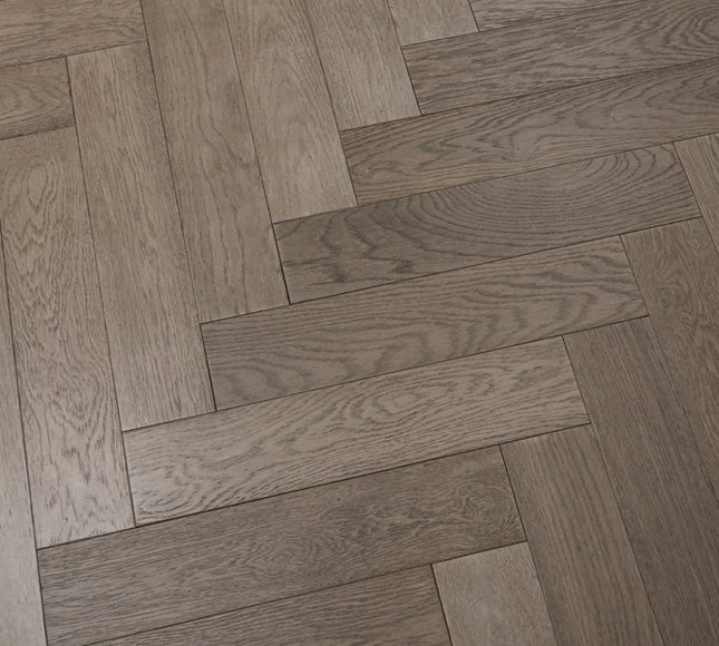 Gunmetal Grey Oak Herringbone Flooring | Pukka Flooring