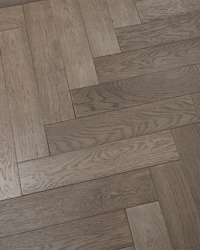 Gunmetal Grey Oak Herringbone Flooring | Pukka Flooring