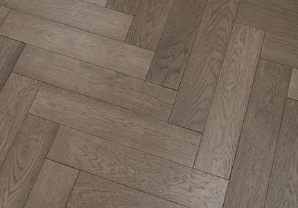 Gunmetal Grey Oak Herringbone Flooring | Pukka Flooring