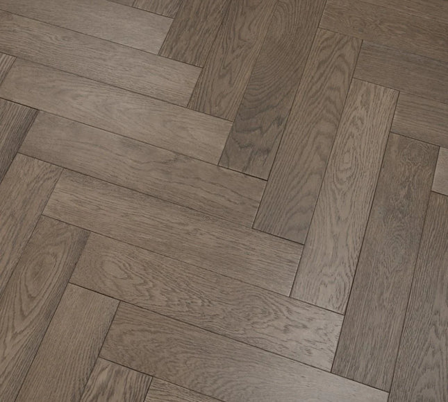 Gunmetal Grey Oak Herringbone Flooring | Pukka Flooring