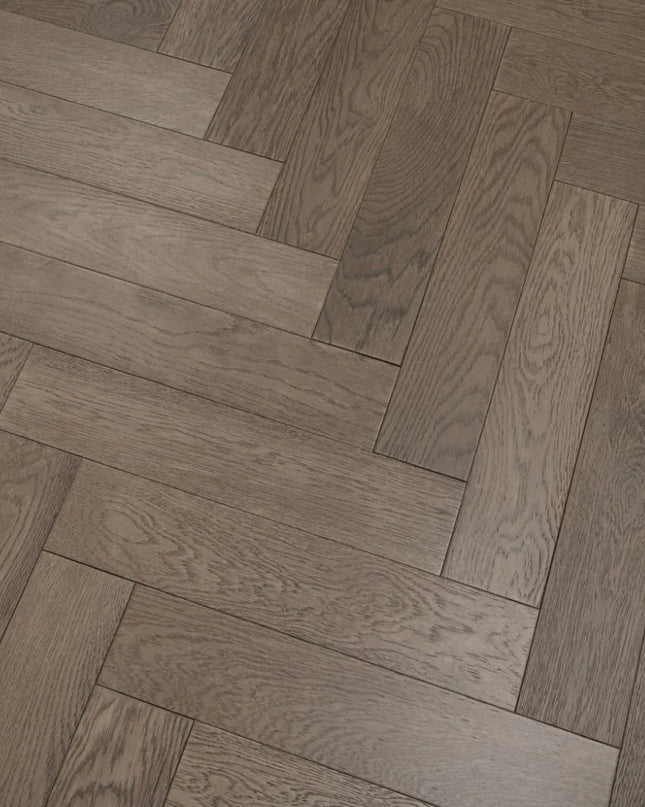 Gunmetal Grey Oak Herringbone Flooring | Pukka Flooring