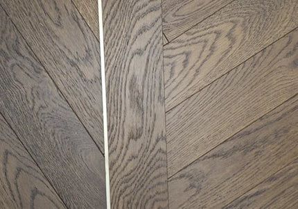 Dark Brown UV Oiled Engineered Oak Herringbone Flooring | Pukka Flooring