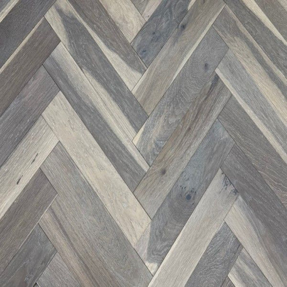 Mystic Smoked Grey Engineered Herringbone Flooring | Pukka Flooring
